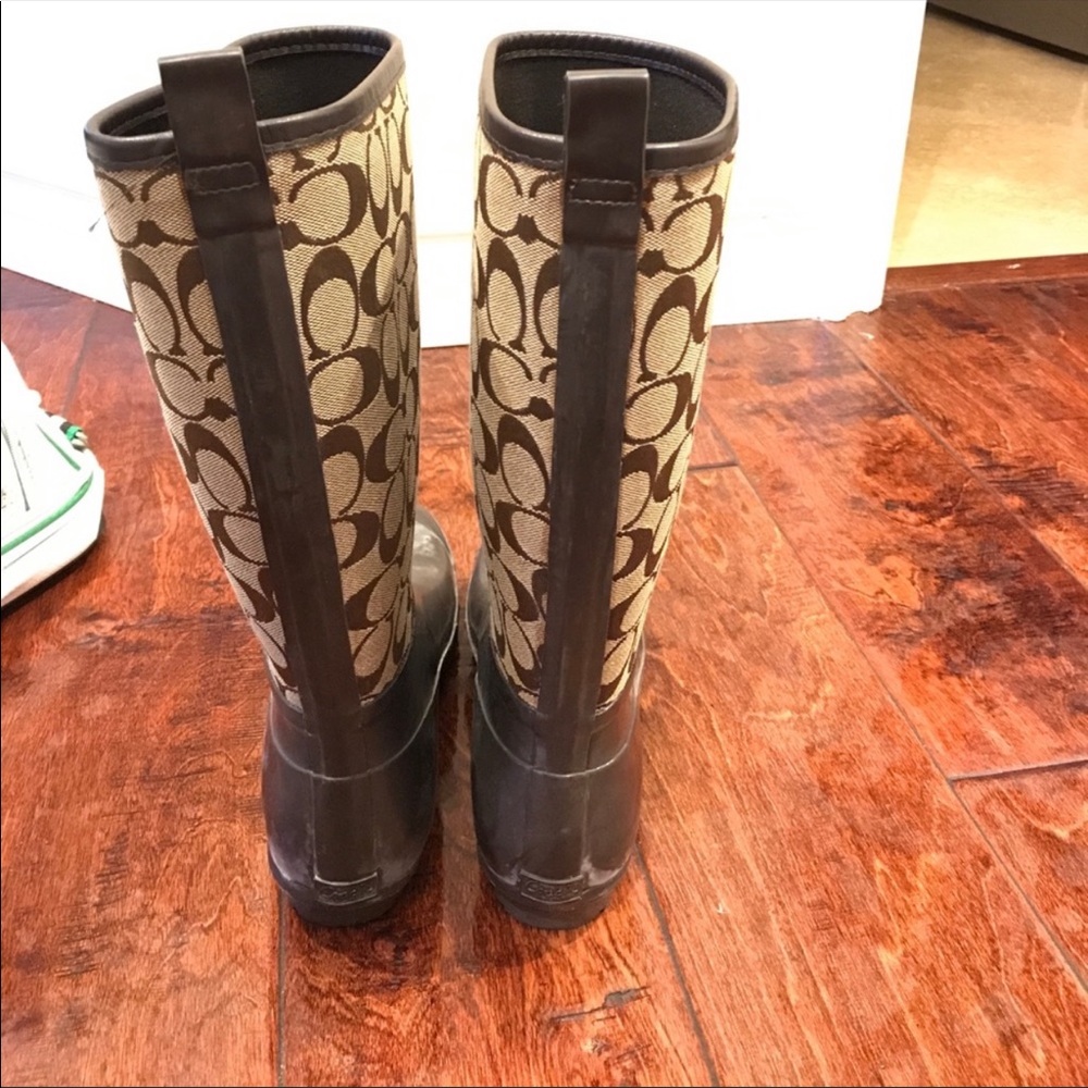Coach rain boots